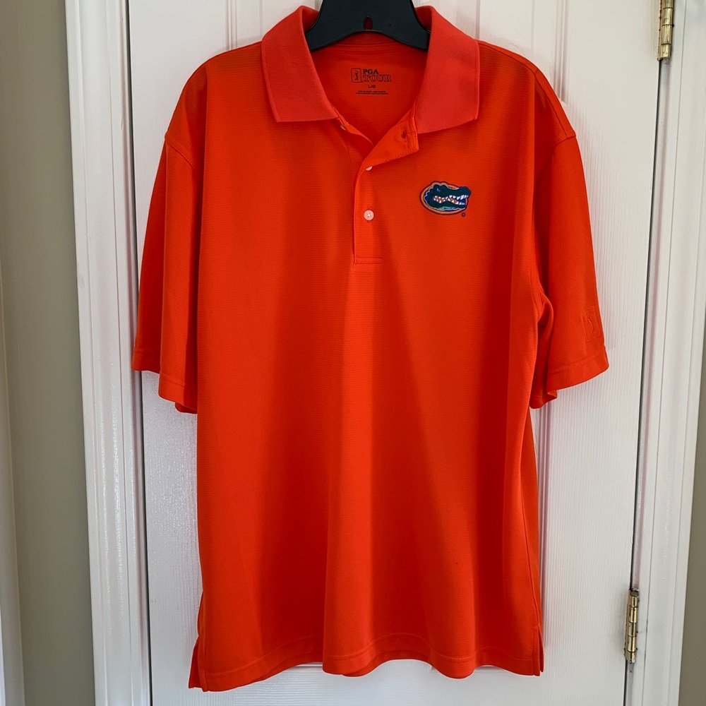 EUC Men’s UF Gators golf shirt, Sz Large